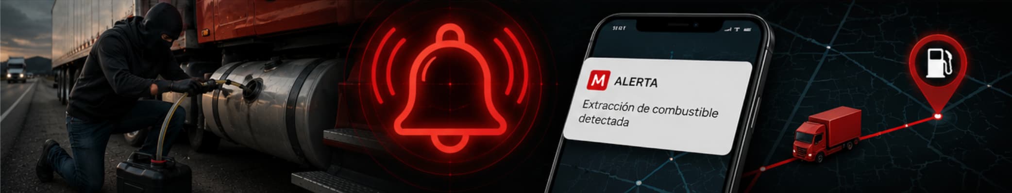 Alerta de extracción de combustible detectada con Mextic