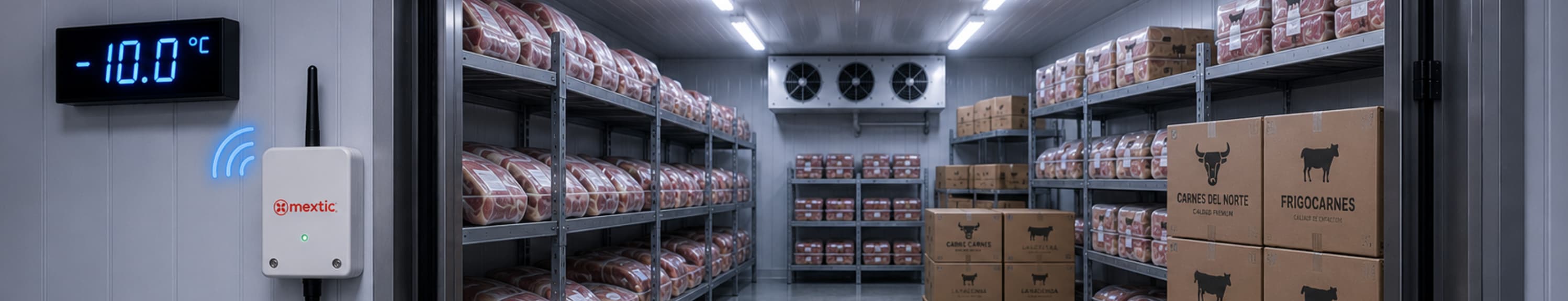 Monitoreo de temperatura en cuartos fríos en tiempo real